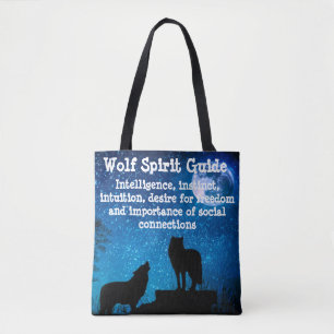 Wolf Spirit Guide Tote Bag
