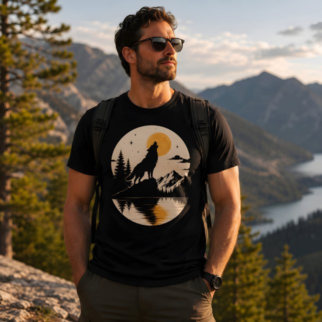 Wolf Spirit Under the Moon T-Shirt (Creator Uploaded)