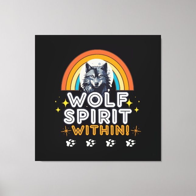 Wolf Spirit Within Canvas Print (Front)