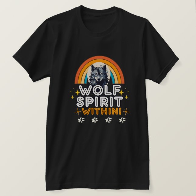 Wolf Spirit Within T-Shirt (Design Front)