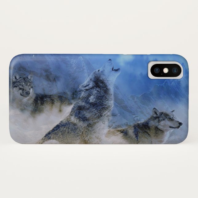 Wolf Spirits Case-Mate iPhone Case (Back (Horizontal))
