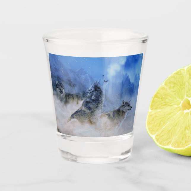 Wolf Spirits Shot Glass (Front)