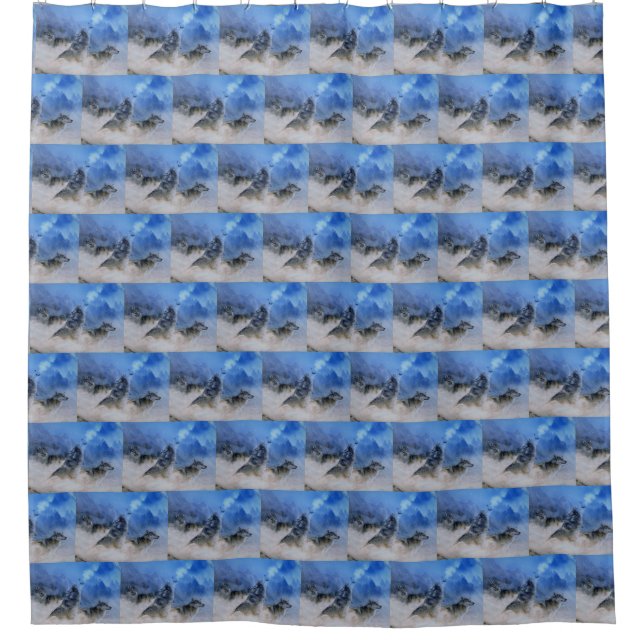 Wolf Spirits Shower Curtain (Front)