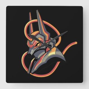 Wolf Square Wall Clock