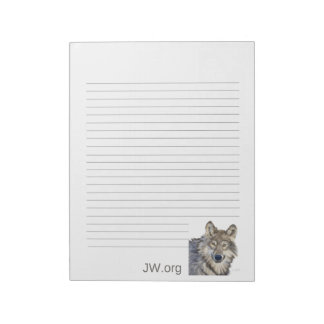 Wolf Stationary JW Notepad