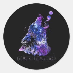Wolf Still Here Still Fighting Suicide Prevention  Classic Round Sticker
