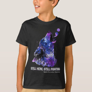 Wolf Still Here Still Fighting Suicide Prevention T-Shirt