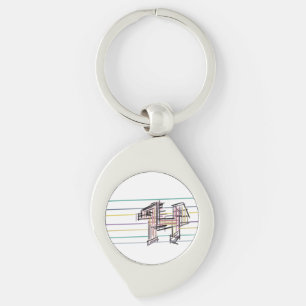 Wolf summer joy key ring