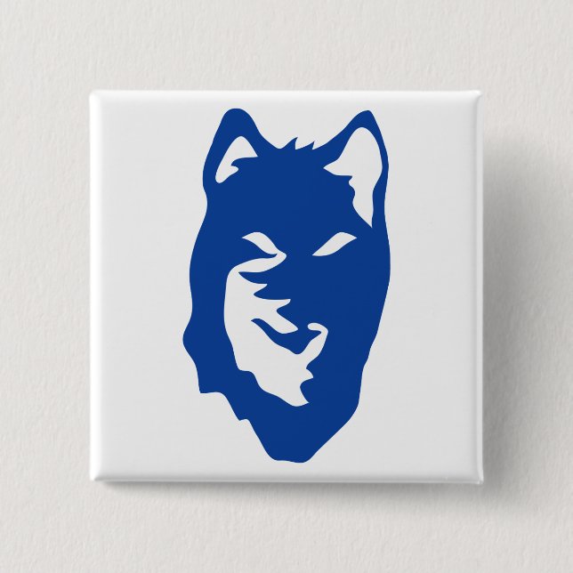 Wolf Symbol 15 Cm Square Badge (Front)