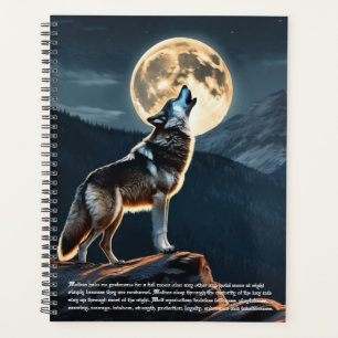 Wolf Symbolism Calendar Planner