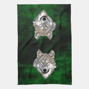 Wolf Tea Towel