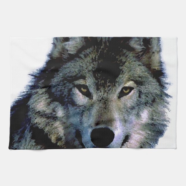 Wolf Tea Towel (Horizontal)