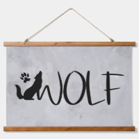 Wolf Text Graphic Art Animal Nature