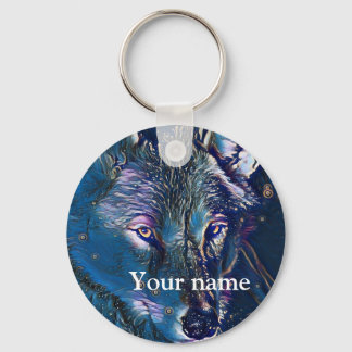 Wolf themed keychain