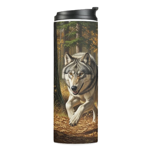 Wolf Thermal Tumbler style 1 (Rotated Left)