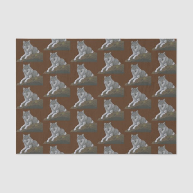 Wolf Tissue Paper (Front)