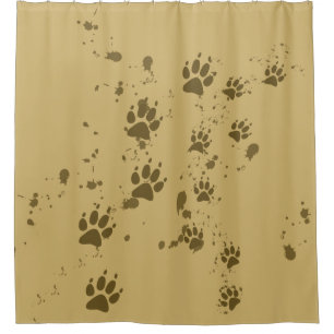 Wolf Tracks Shower Curtain