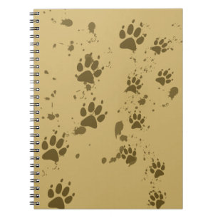 Wolf Tracks Spiral Notebook