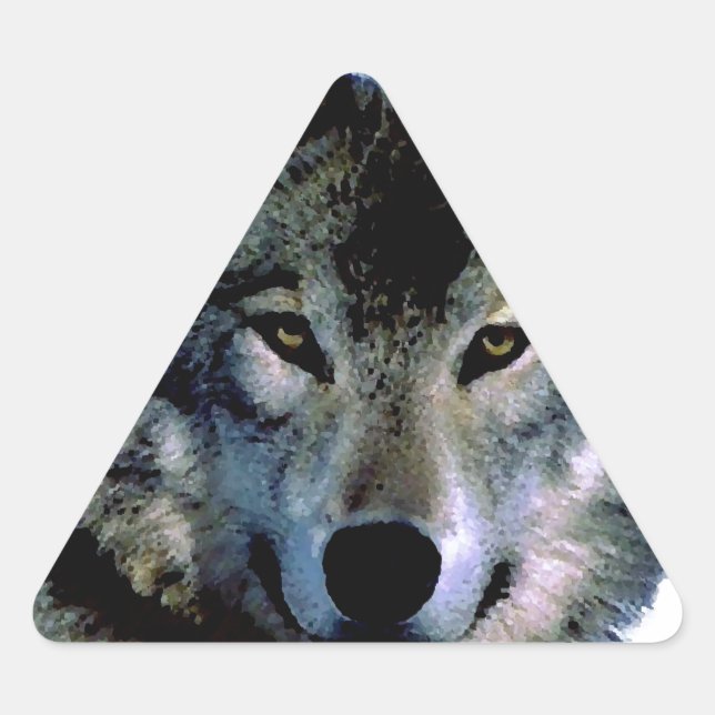 Wolf Triangle Sticker (Front)