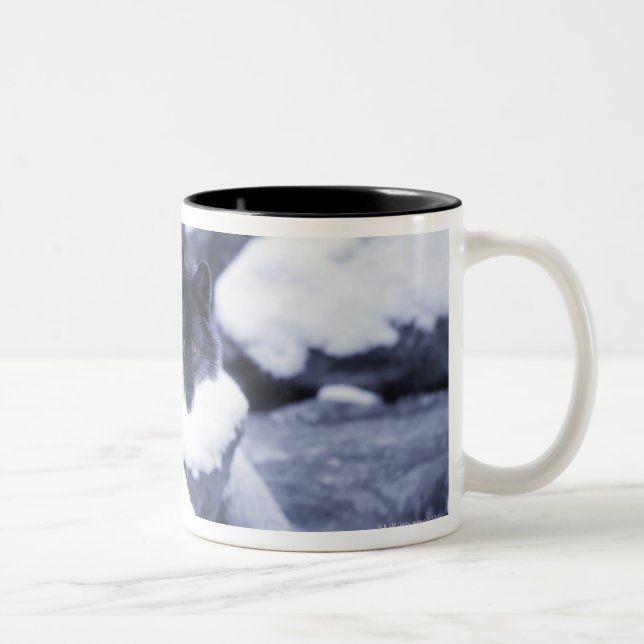 Wolf Two-Tone Coffee Mug (Right)
