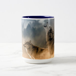Wolf Two-Tone Coffee Mug