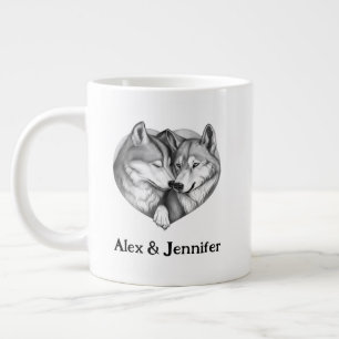 Wolf Valentine Mug