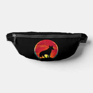 Wolf  Vintage Sunset T-Shirt Bum Bags