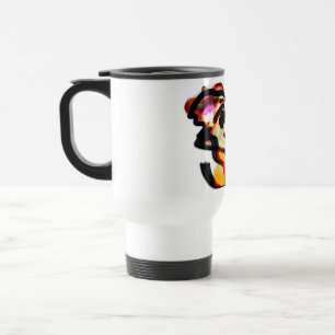 Wolf waiting Autumn  Travel Mug