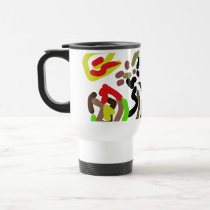 Wolf wild ink autumn travel mug