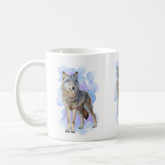 Wolf wildlife coffee mug (Left)