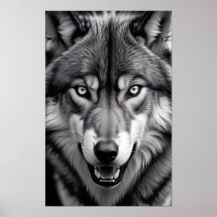 Wolf Wildlife Majestic Nature Life Art Wallpaper Poster