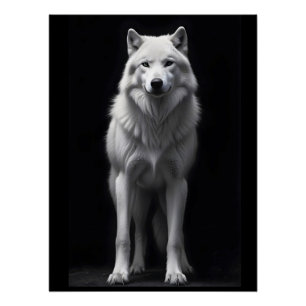 Wolf Wildlife Majestic Nature Life Art Wallpaper Poster