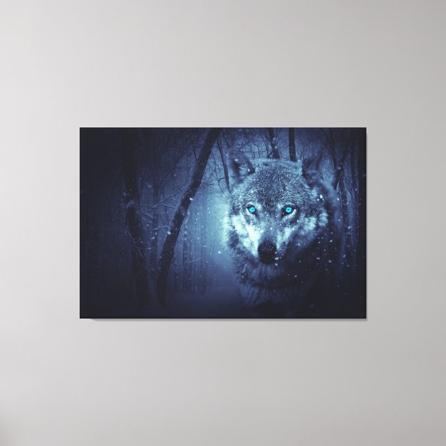 Wolf-winter Canvas Print (Front)