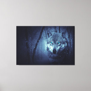Wolf-winter Canvas Print