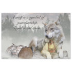 Wolf Winter Snow Forest Moon Landscape