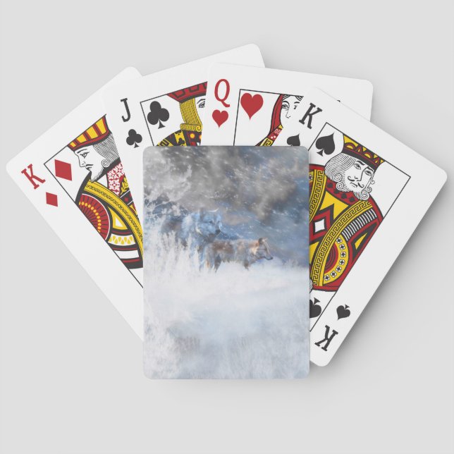 WOLF WINTER TERRITORIES PLAYING CARDS (Back)