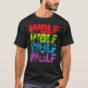 Wolf Wolf Retro Style Vintage T-Shirt