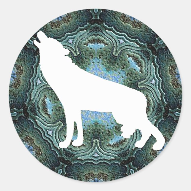 Wolf  Wolves Classic Round Sticker (Front)