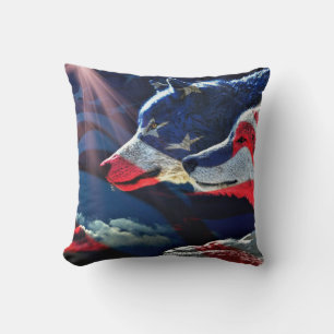 Wolf Wolves Full Moon Cushion