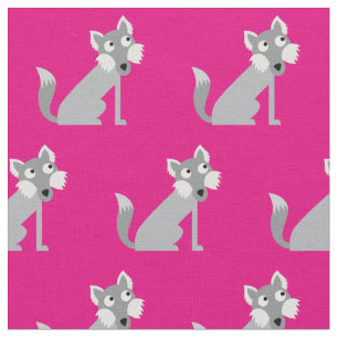 Wolf Wolves Kid Baby Nursery Hot Pink Fabric