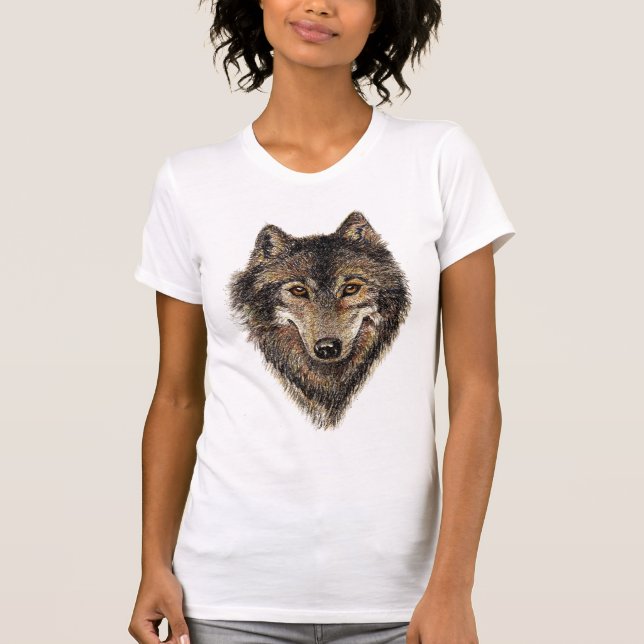 Wolf, Wolves, Wild Animal, Nature, T-Shirt (Front)