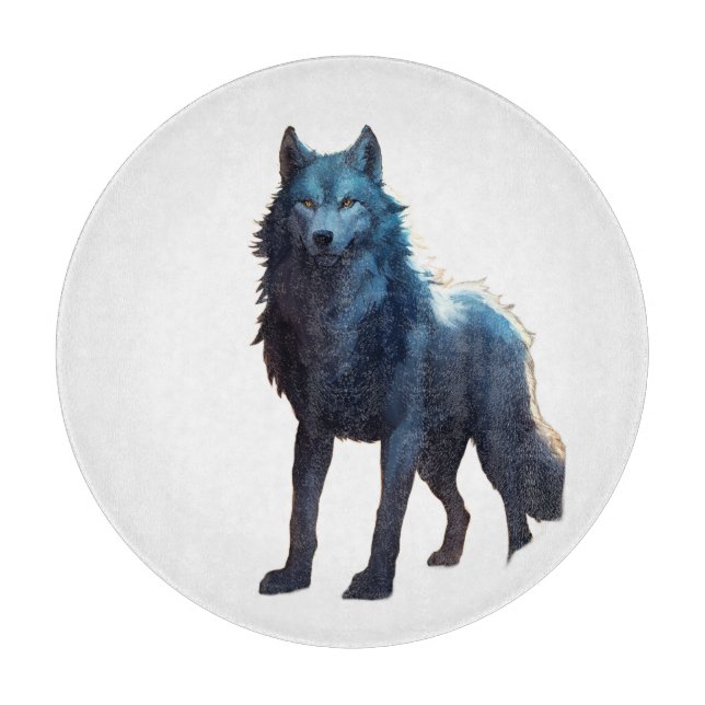 Wolf Woman of the Enchanted Forest | Fantasy Creat Cutting Board (Front)