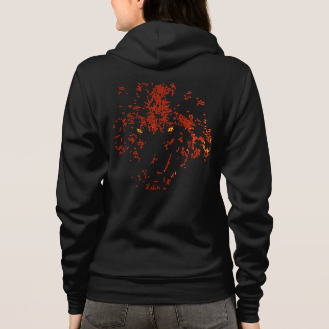 wolf women hoodie (Back)