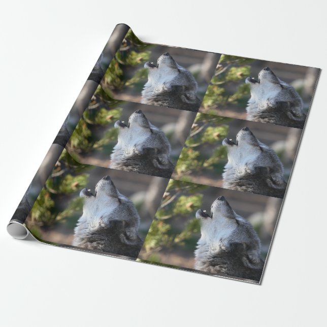 wolf wrapping paper (Unrolled)