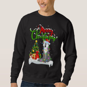 Wolf Xmas Decorations Santa Wolf Christmas Sweatshirt