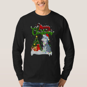 Wolf  Xmas Decorations Santa Wolf Christmas T-Shirt