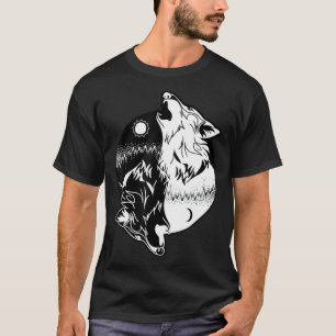 Wolf Yin Yang  Skoll  Yin Yang  best man  T-Shirt