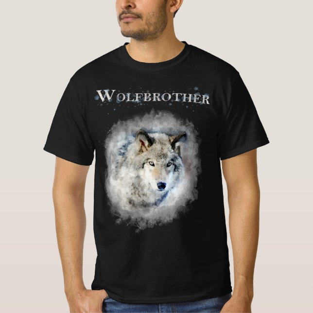 Wolfbrother Dark Version Wheel of Time T-Shirt (Front)