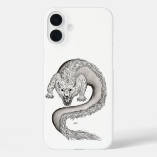 Wolfdragon black and white design iPhone 16 plus case