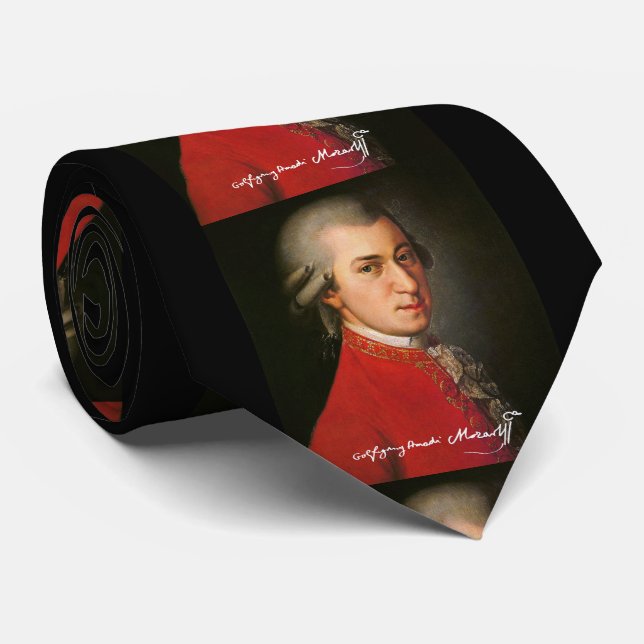 Wolfgang amadeus mozart ネクタイ tie (Rolled)